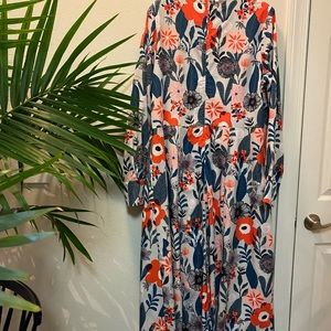 Eshakti Full Length Floral Dress multi color